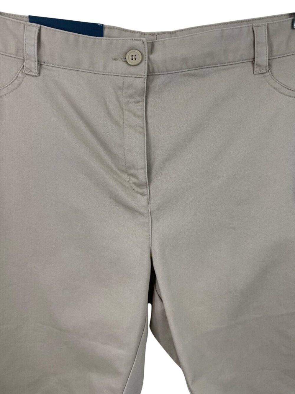 Nautica School Uniform Stretch Bermuda Khaki Shorts Girls Size 15 - Picture 3 of 12